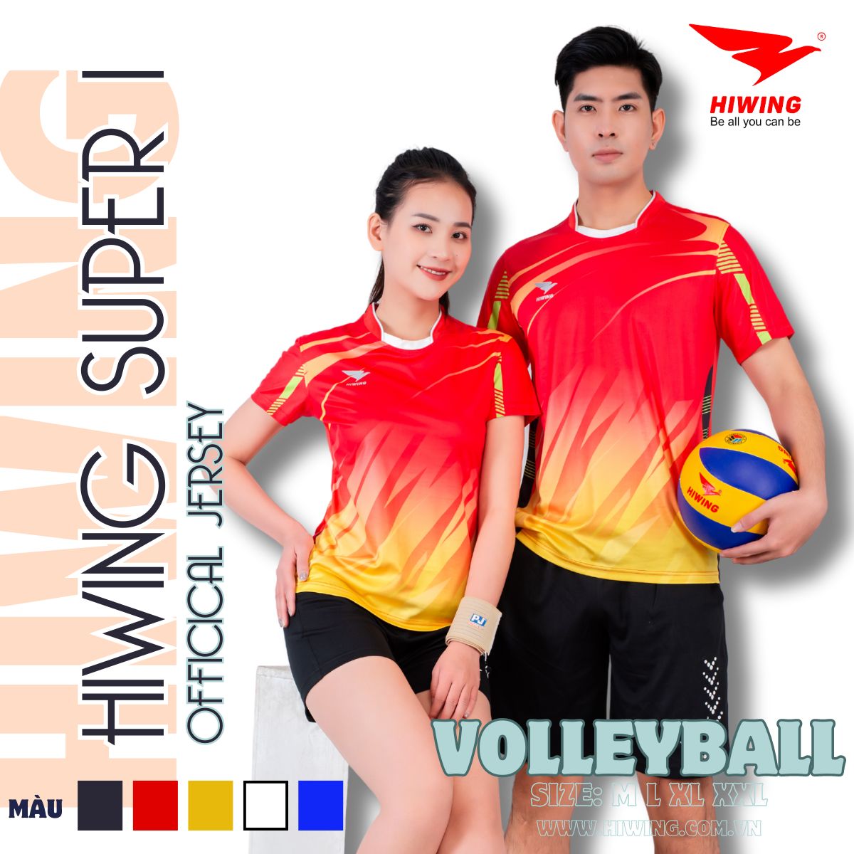 Áo bóng chuyền Nữ Hiwing Super 1 màu Đỏ